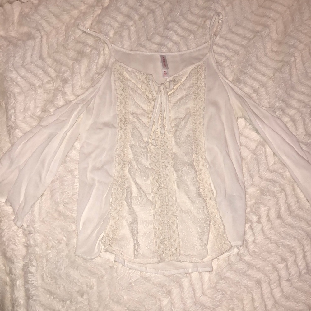 White off the shoulder top
